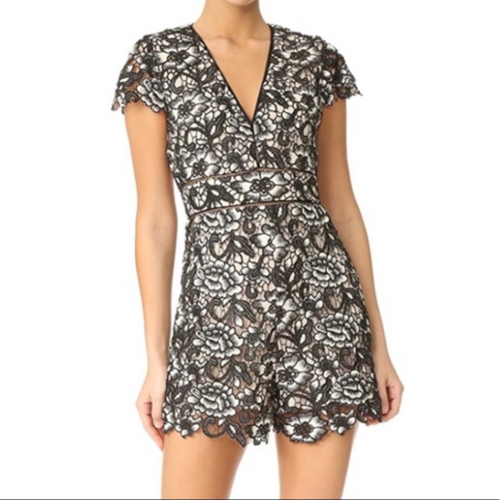 ALICE & OLIVIA Black Lace Suit Sz.8
